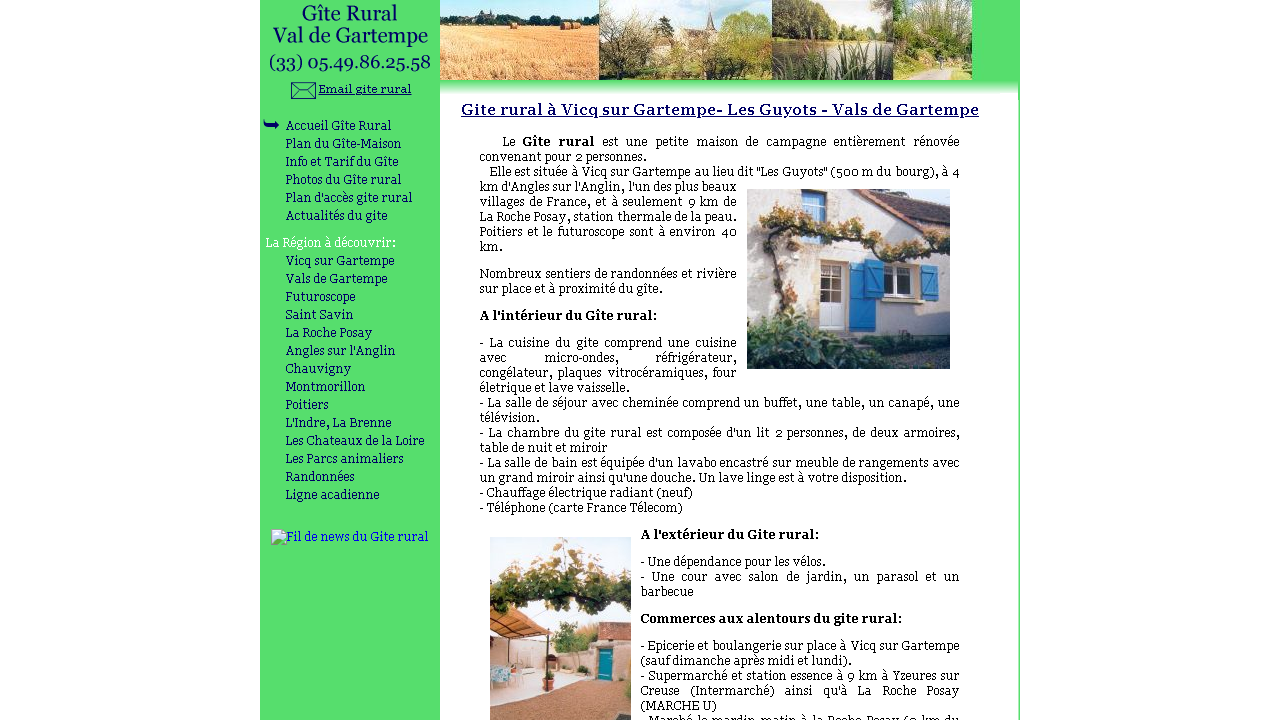 Capture d'écran de http://www.gite-rural-vicq.com/
